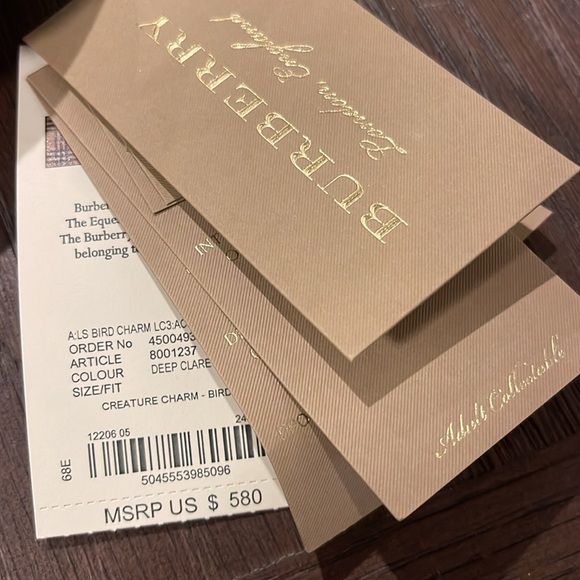 NWT Burberry bird Bag charm key ring - Picture 5 of 6